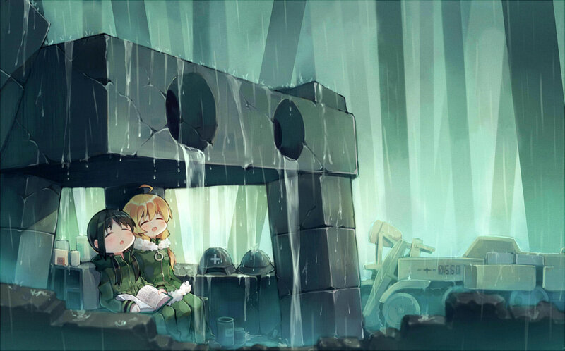 Two Girls in Bunker