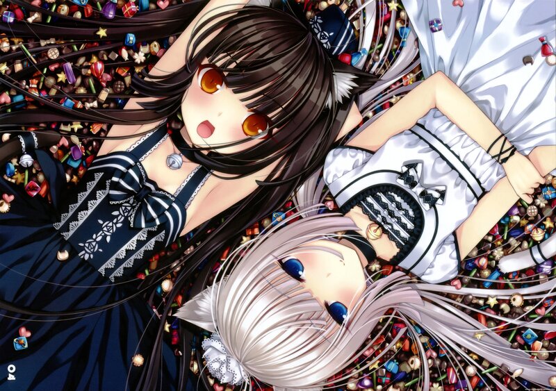 Two Girls in Candy — Black, Playful, Anime