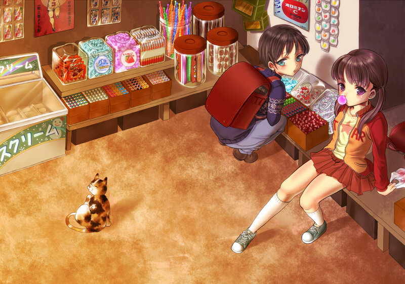Two Girls in Candy Shop