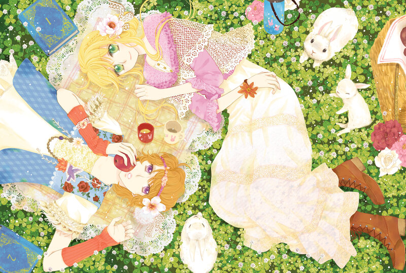 Two Girls in Clover Field