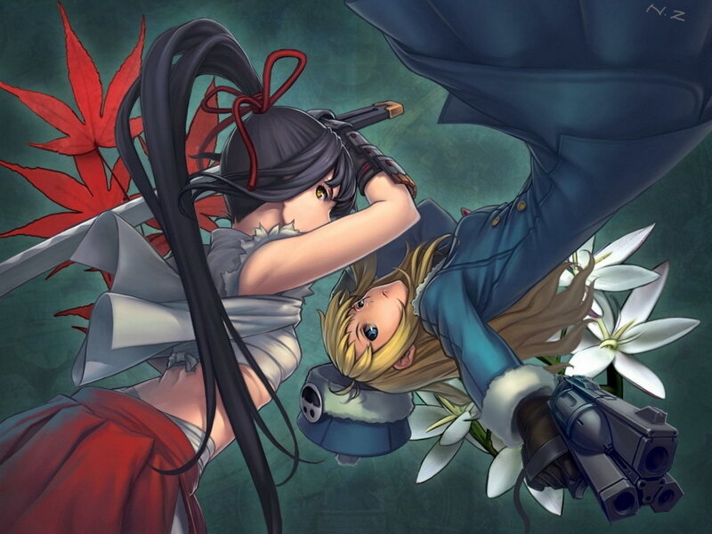 Two Girls in Combat — Green
