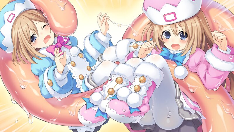 Two Girls in Costumes — Pink, Playful