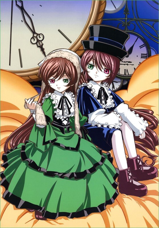 Two Girls in Dresses — Green, Calm