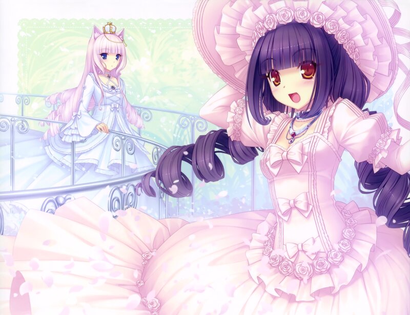 Two Girls in Dresses — Pink, Dreamy, Spring