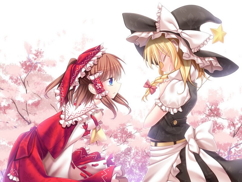 Two Girls in Dresses — Pink, Peaceful