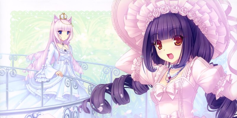 Two Girls in Dresses — Pink, Playful