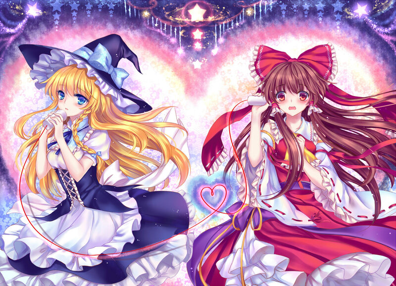 Two Girls in Dresses — Purple, Magical