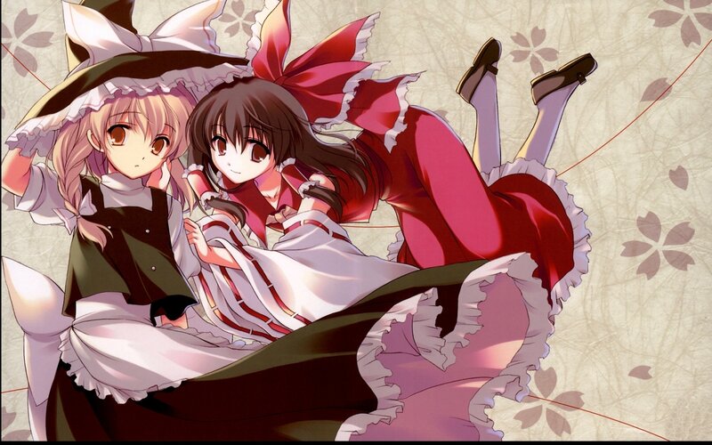 Two Girls in Dresses — Red, Playful, Spring