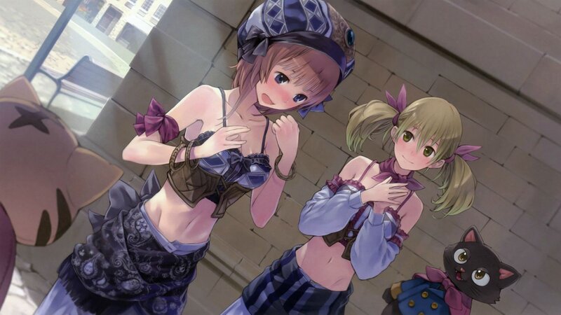 Two girls in fantasy outfits