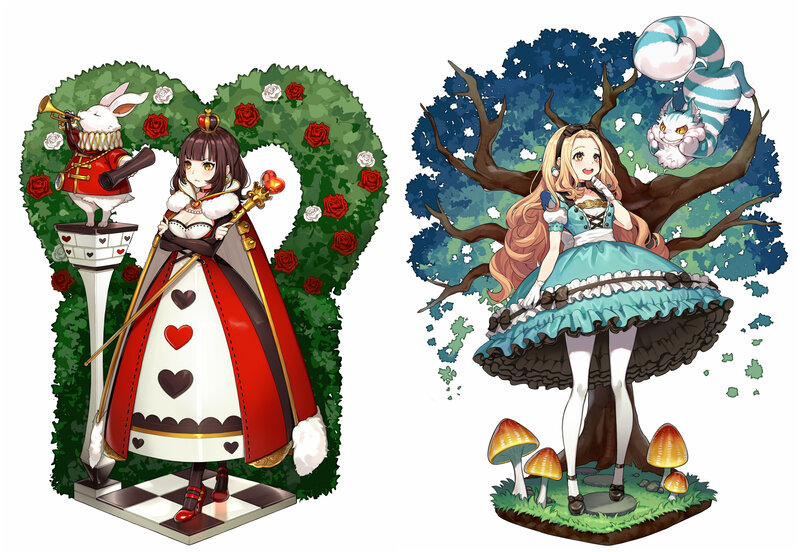 Two Girls in Fantasy Outfits — Green