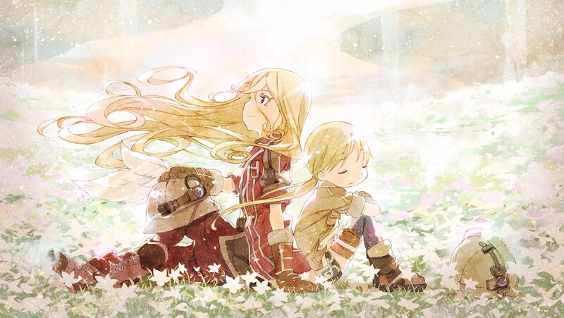 Two Girls in Field — White