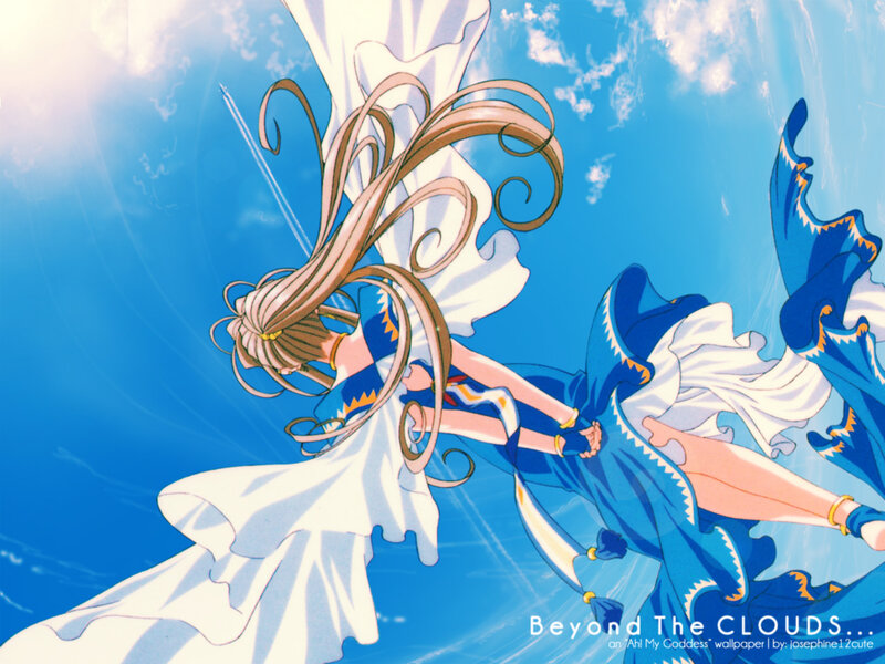 Two Girls in Flowing Dresses
