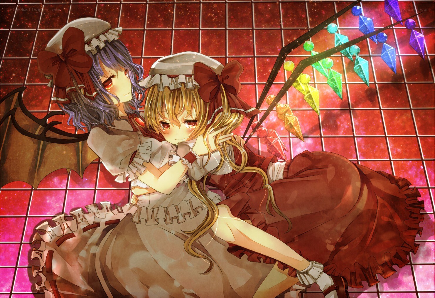 Two girls in frilly dresses