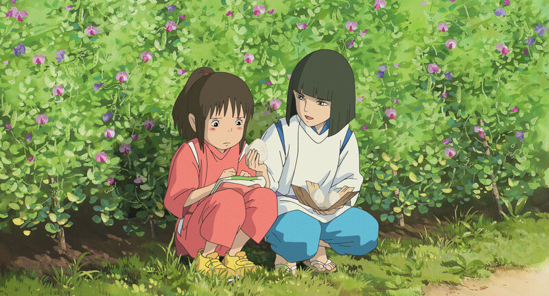 Two Girls in Garden — Green, Calm