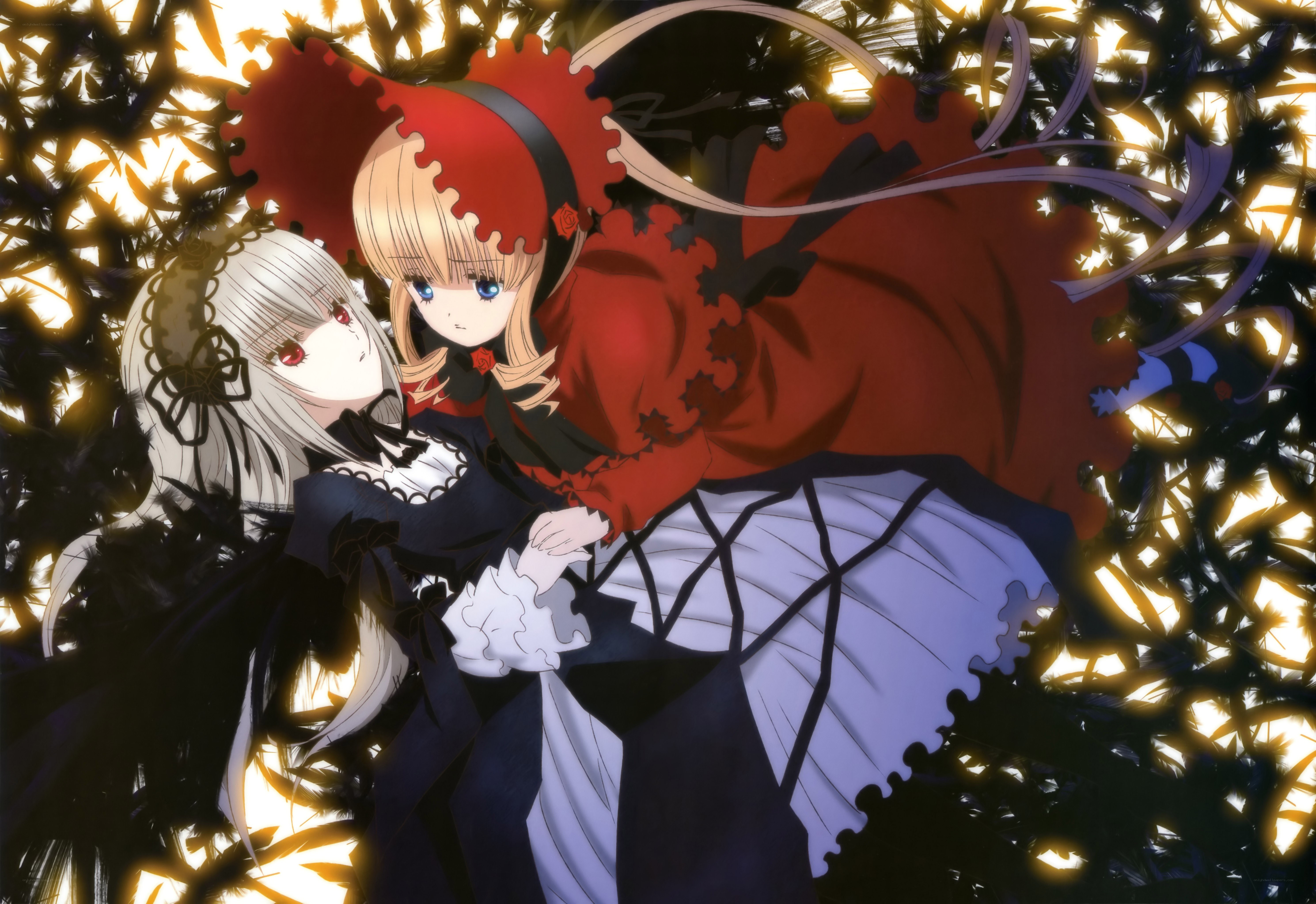 Two girls in gothic dresses