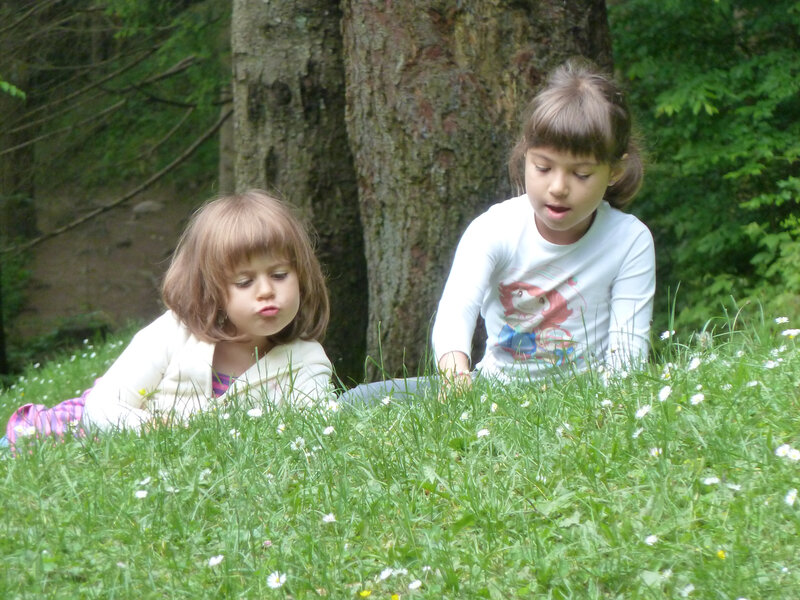 Two Girls in Grass