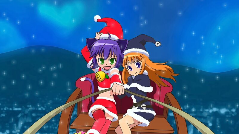 Two Girls in Holiday Costumes