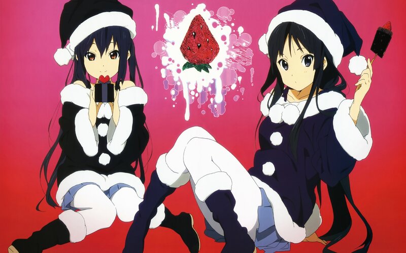 Two girls in holiday outfits