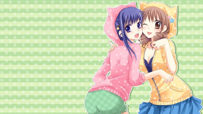 two girls in hoodies hugging