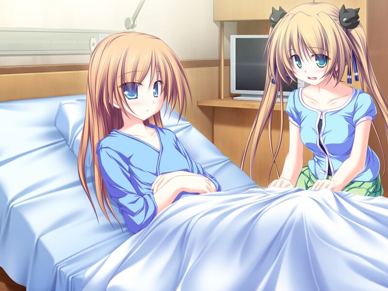 Two Girls in Hospital Room