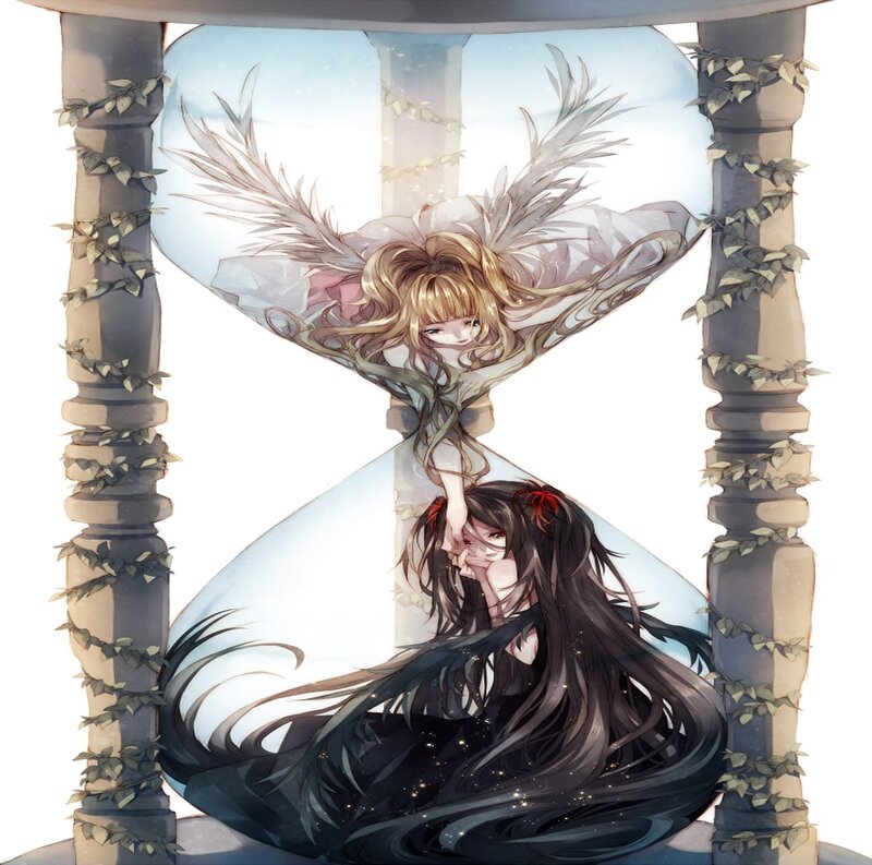 Two Girls in Hourglass