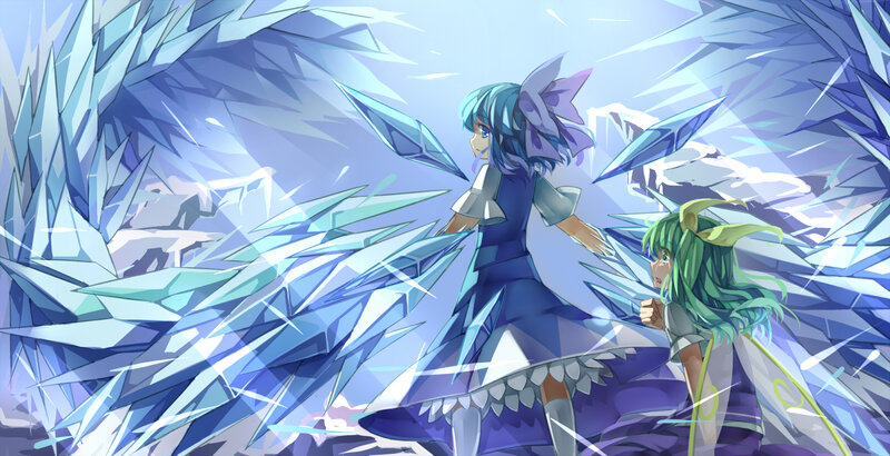 Two Girls in Ice Storm