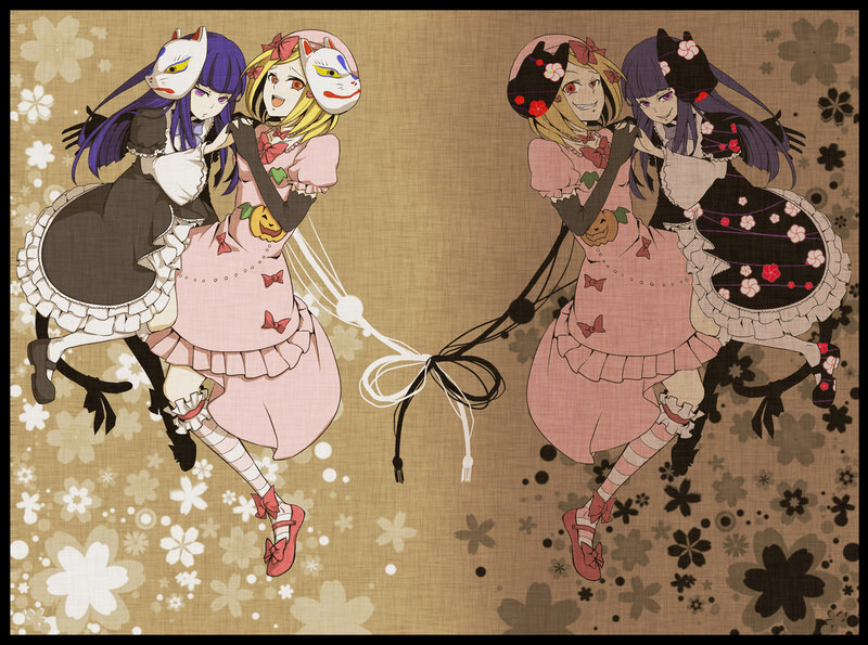 Two girls in kawaii outfits