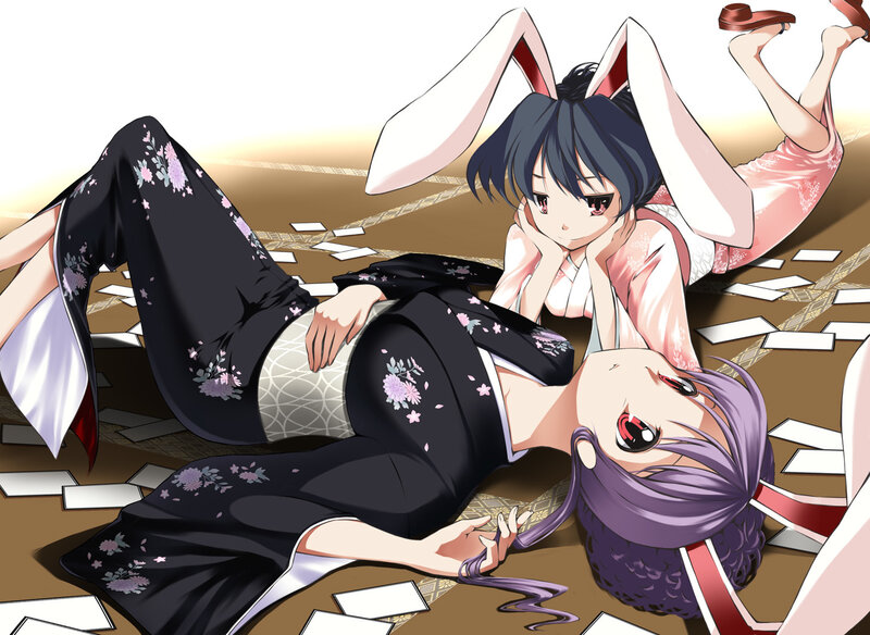 Two Girls in Kimonos — Black