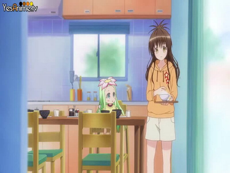 Two Girls in Kitchen — Blue