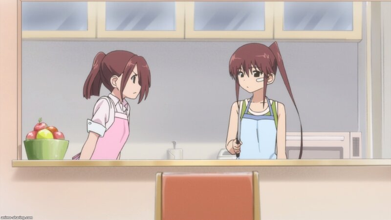 two girls in kitchen