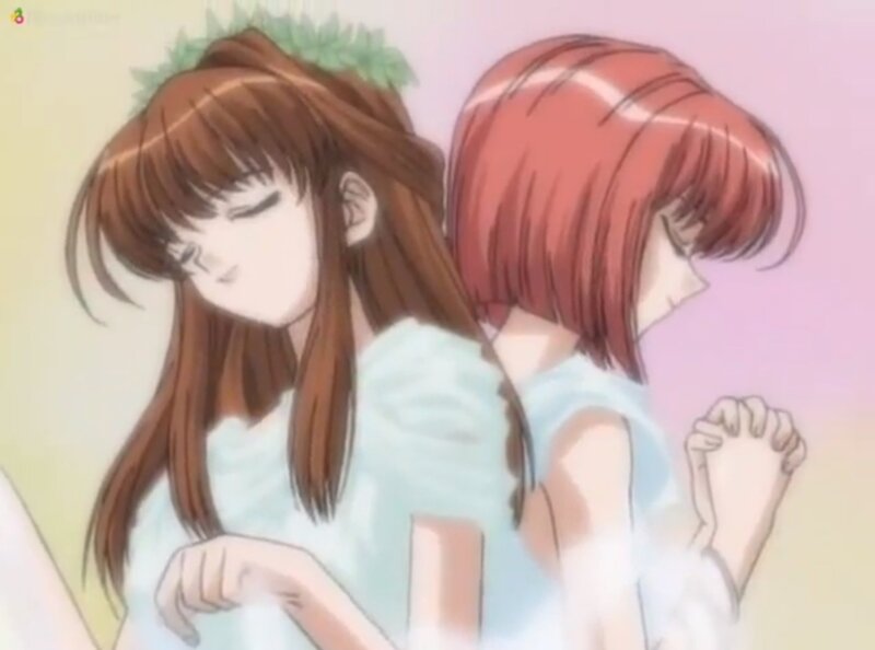 Two Girls in Light Dresses