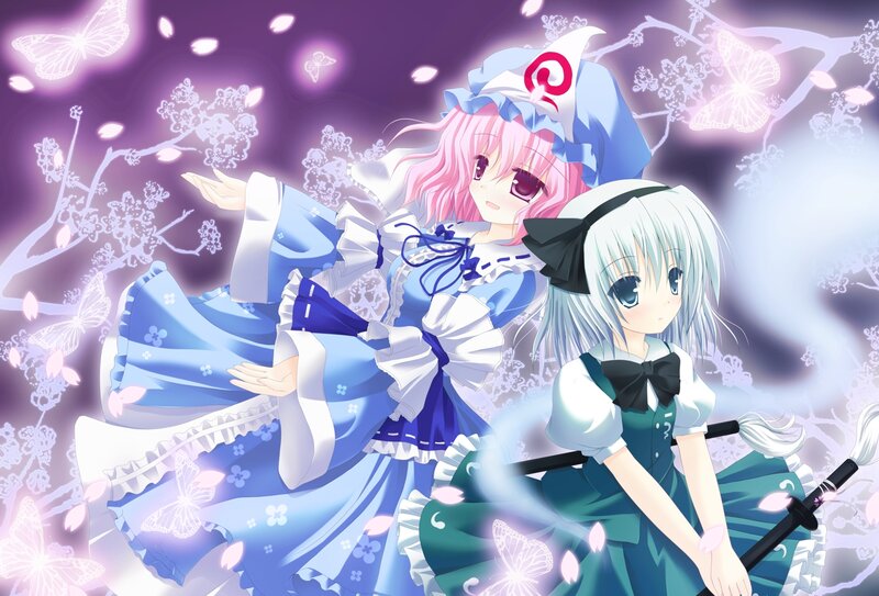 two girls in magical dresses