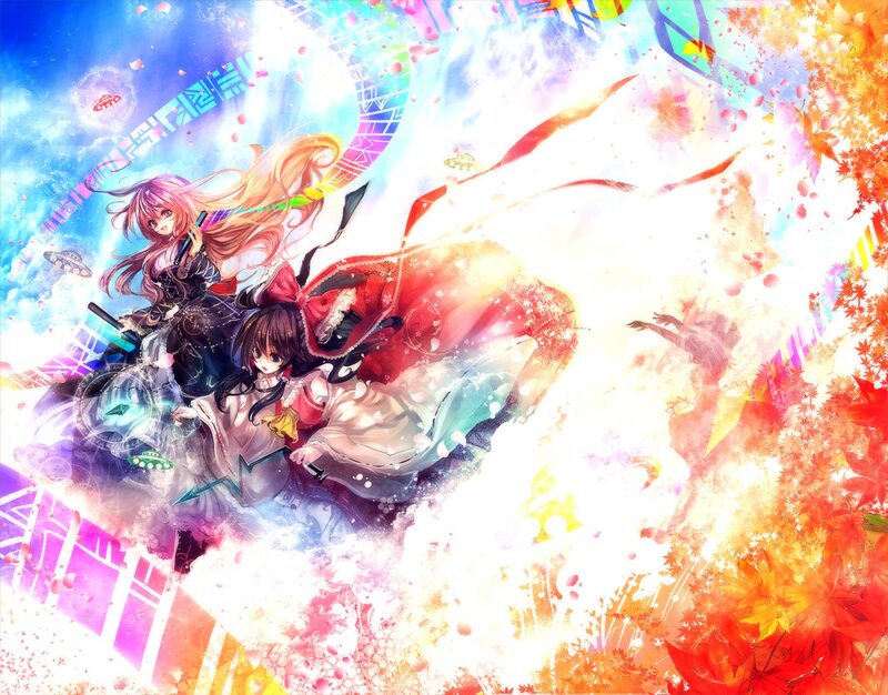 Two Girls in Magical Scene — Blue