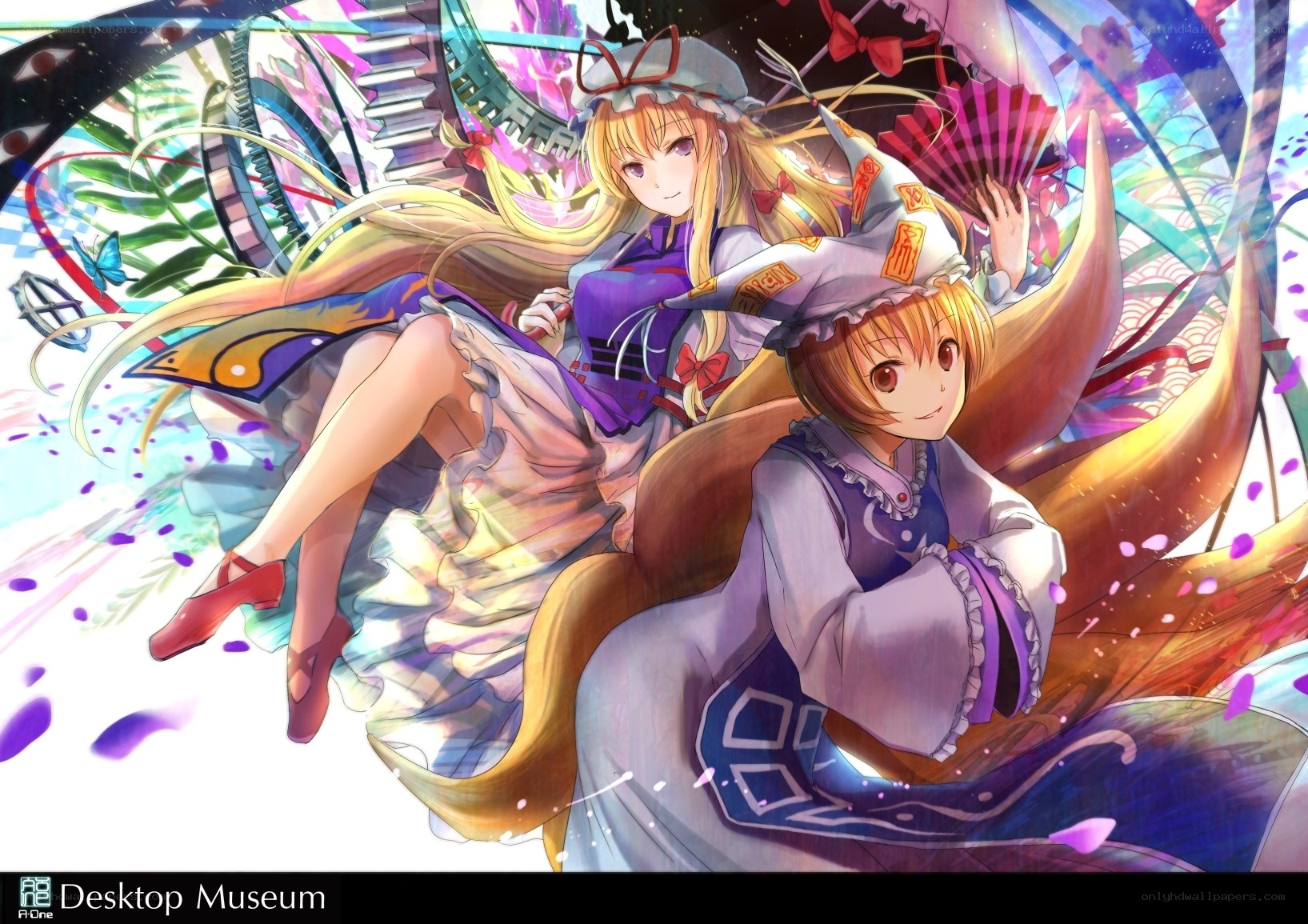 two girls in magical setting