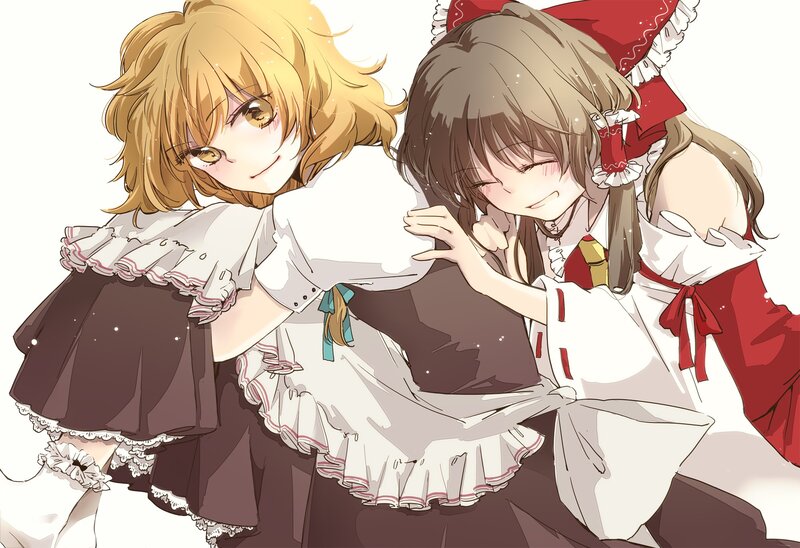 Two girls in maid outfits