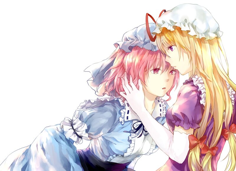 Two girls in maid outfits
