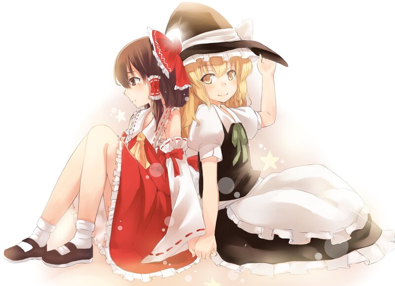 Two girls in maid outfits