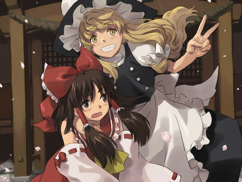 two girls in maid outfits