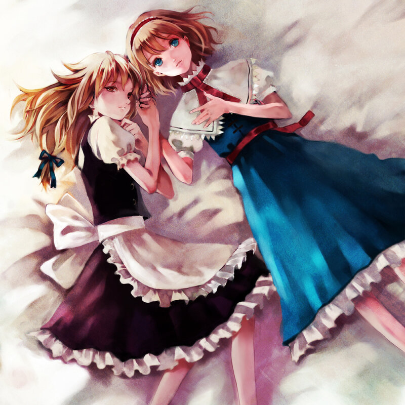 two girls in maid outfits
