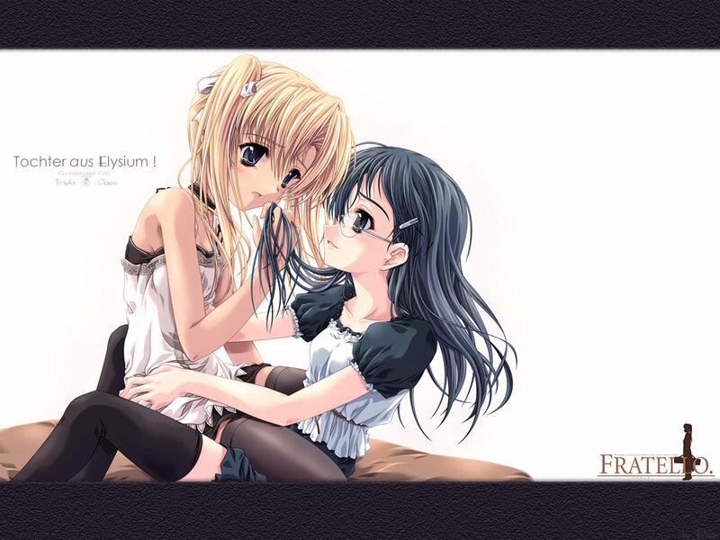 Two girls in maid outfits