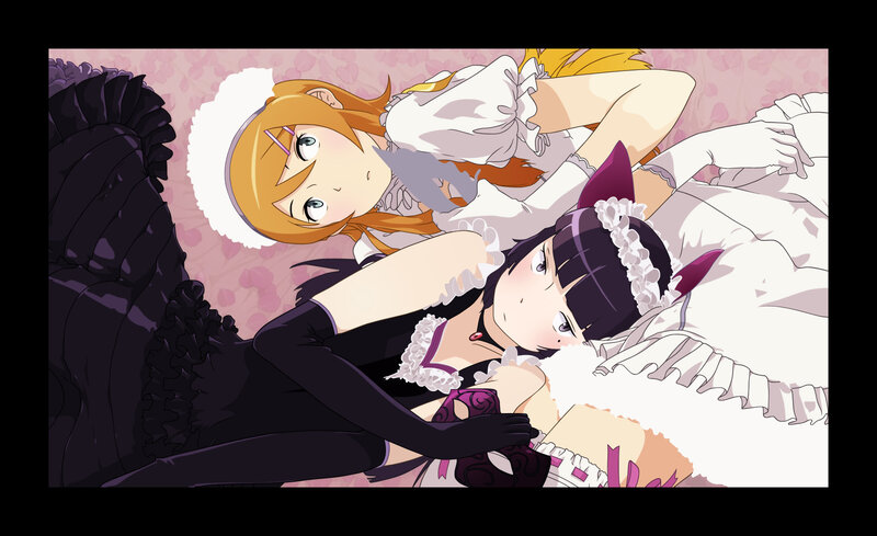 Two girls in maid outfits
