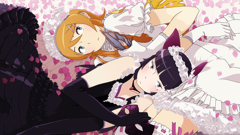 Two girls in maid outfits