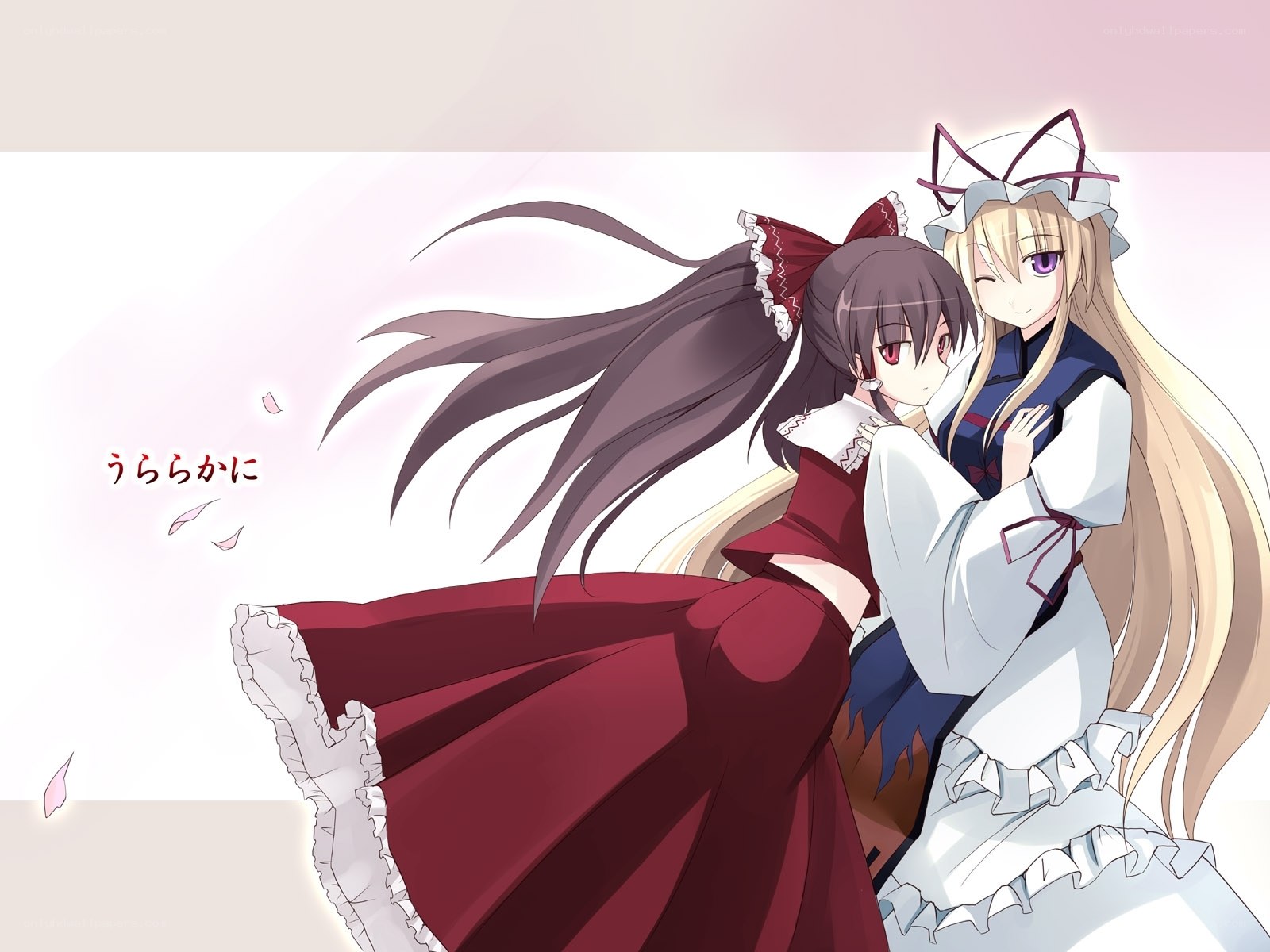 Two girls in maid outfits