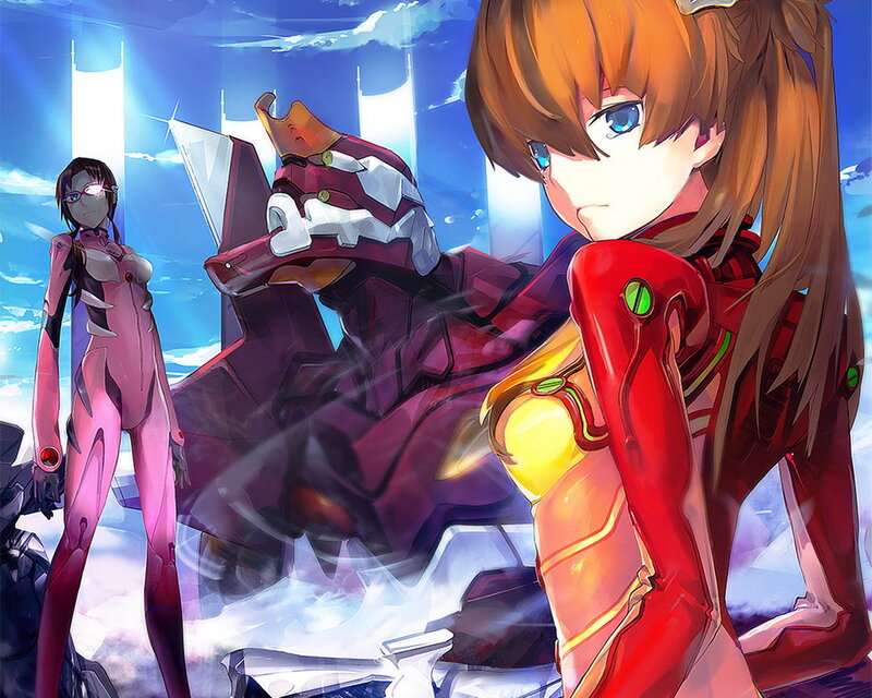 Two Girls in Mecha Suits — Blue