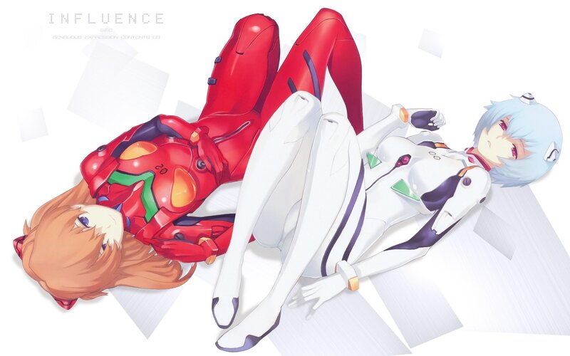 Two Girls in Mechs — Red, Calm