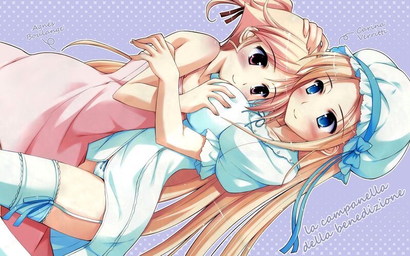 two girls in nightgowns