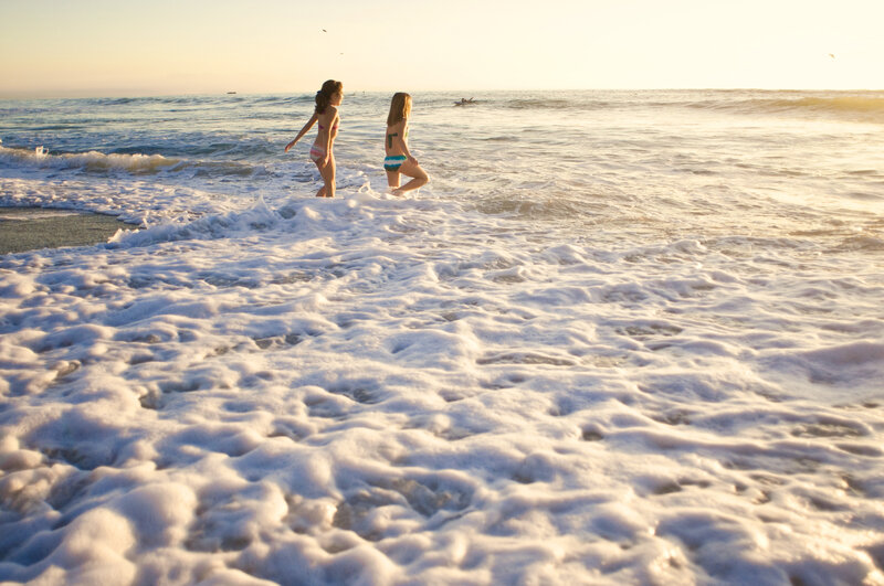 Two Girls in Ocean