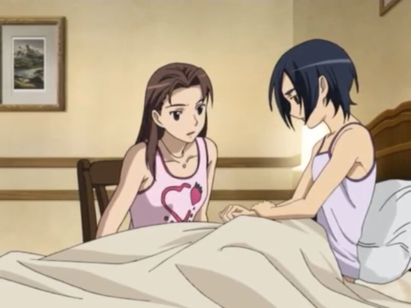Two Girls in Pajamas — Beige