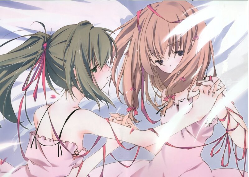 Two girls in pink dresses
