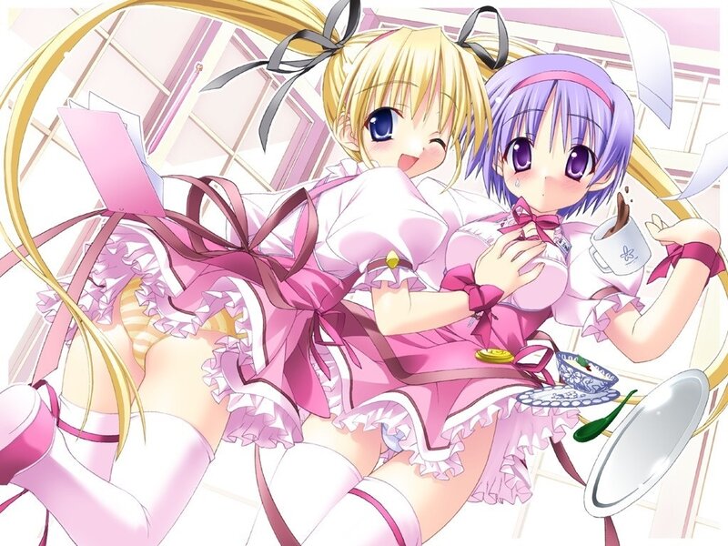 Two girls in pink dresses